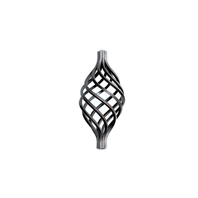 UHRIG Square Wrought Iron Basket Swivel, Scroll for Railings, Fences,
