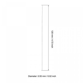 sourcing map Pack of 100 Beads Embroidery Needles Fine Thin Long Straight Embroidery Thread Stainless Steel 4.72 Inches 0.02 Inches