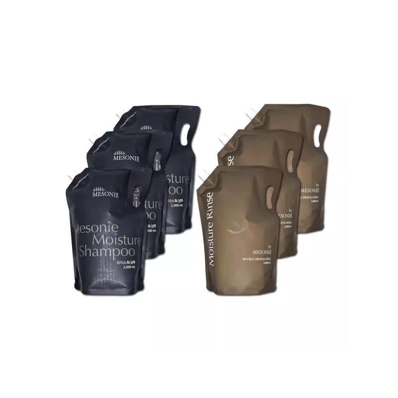 Mesonie 메소니에 대용량 리필팩 (샴푸 린스) 2kg x6개입 (3세트) Maisonnie