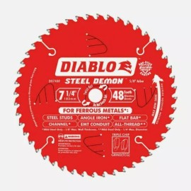 Diablo D0748CF Steel Demon Metal Cutting Circular Saw Blade 7-1/4"x 48 Tooth NEW