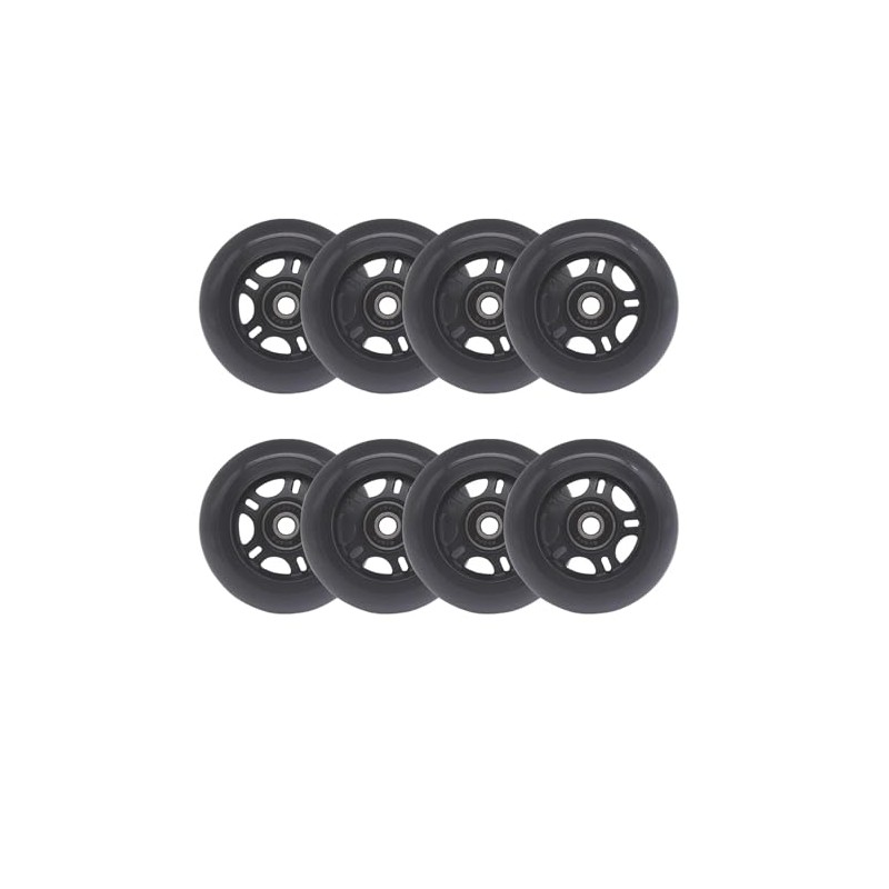 Fichanko Inline Skate Wheels, 72mm 76mm 80mm, 8 Pack with