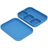 Baby Silicone Divided Food Plate with Lid Drop Resistant Suction