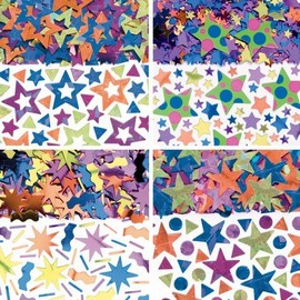 Stars and Shapes Confetti, 4pk