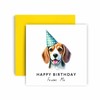 Huxters Birthday Card from the Dog – Beagle - Happy