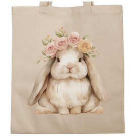 Shirtracer - Cotton Bag - Easter Gift - Cute Rabbit Easter Bunny Gifts Easter Surprise, 4 natural white