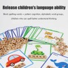 100Pcs Spell Learning Educational Toys Alphabet Colors Recognition Game Matching