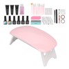 Nail Art Curing Lamp Base Top Coat Prevent Stick Water