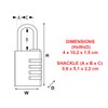 Master Lock Padlock, Set Your Own Combination Lock, 4-Digit Combination