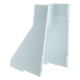 Cord Cover Cable Raceway, 1.25 inch Surface Mount Cable Raceway Ceiling Entry On-Wall Cord Concealer, Cord Organizer/Wire Hider and Protector, White, Cablewholesale