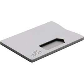RFID EC Card Case TÜV Tested Stable Protective Credit Card Case NFC Blocker for ID, Credit Cards, Bank Cards, Secure Protection Against Data Theft, gray, Classic