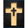 Pin Cross Gold-Plated 2 x 1.5 cm, Christian Jewellery for
