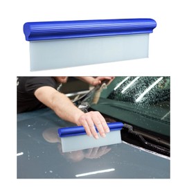 Ziciner Professional Car Handheld Blade Squeegee, 12 inch 3-Layer Silicone T-Bar Water Blade, Universal Quick Drying Wiper, Super Flexible for Car Glass or Home Windows (White)