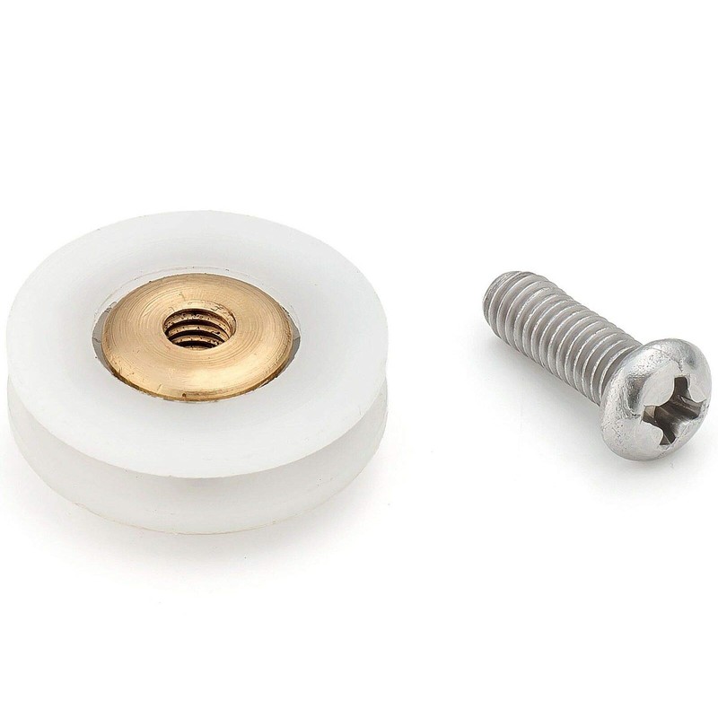 Replacement Shower Door Rollers/Runners/Wheels Grooved 19mm Diameter (19mm-8cs)