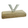 10th Anniversary Rustic Metal Heart Decoration – Free Standing Aluminium