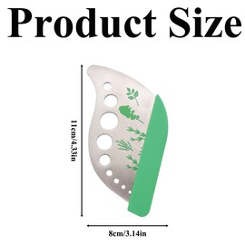 9 Hole Stainless Steel Herb Cutter Herb Stripper Stainless Steel Leaf Stripper Graters for Thyme Basil Rosemary
