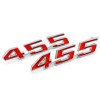 BBRP NEW 455 Hood Emblem Set Red & Chrome Trim