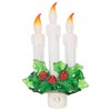 Three Dipped Candles With Holly 7.75 Inch Acrylic Decorative Swivel