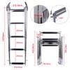 4-Step Ladder Stainless Steel Under Platform Sliding Ladder Boat Boarding