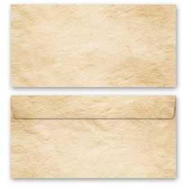 25 Envelopes (No Window) Colourful, Old Style DIN Long (220 x 110 mm) Paper-Media