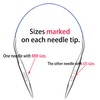 Size 13 Circular Knitting Needles 16 Inch Set Round Metal
