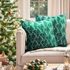 BUUFAN 2Pcs Christmas Tree Decorative Pillow Covers 18x18 inch Soft
