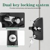 Gate Latch Key, Built in Stainless Steel Lock Tongue, Adjustable,