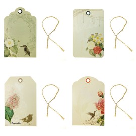 Wrapables Birds Printing Tag, Set of 24