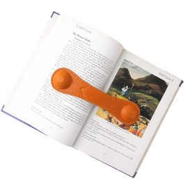 KINIVA Leather Weighted Bookmarks Book Weight Page Holder for Reading,Book Open Holder for Kids Adult,Gifts for Reader (01 Brown)