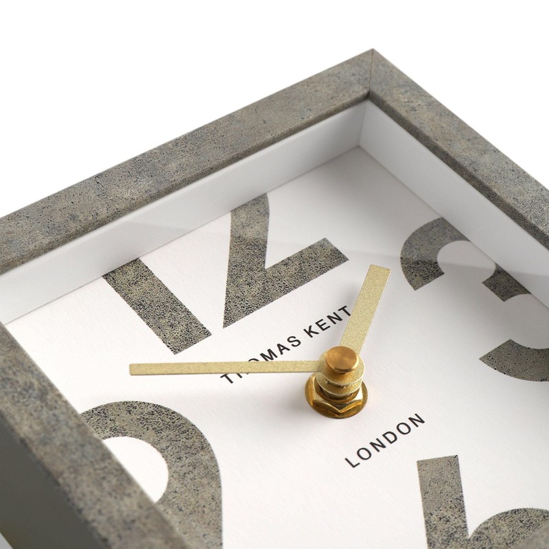 Thomas Kent Nordic Green Square Mantel Clock - Quartz Movement