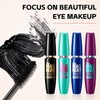Boobeen 2pcs Waterproof Mascara Black, Volumizing and Lengthening Formula, Quick