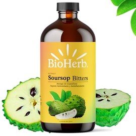 Amargo de Guanabana Extracto 100% Puro (Soursop Bitters) 500ml/16 Oz - Para Hasta 33 Porciones (15 Ml/Dia) - Potente Soporte Antioxidante Rico en Tiam