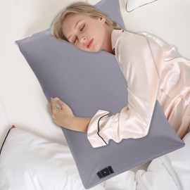 WAUZOBLE 2PCS 20"*30"Grounding Pillowcase with Grounding Cord, Soft and Comfortable Cotton Grounding Pillow Cover, Reduce Inflammation Sleep Therapy Conductive Pillowcases