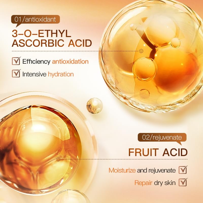 Vitamin C Facial Cream, Antioxidant Hydrating Moisturiser with Sea Buckthorn,