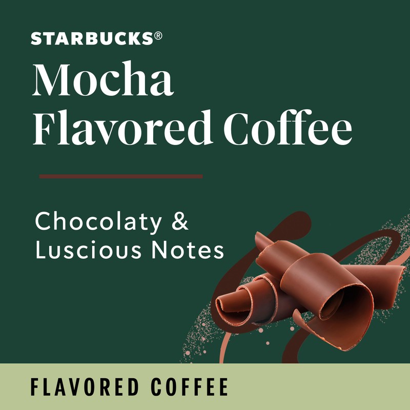 Starbucks K-Cup Coffee Pods, Flavored Hot or Iced Coffee, Mocha,