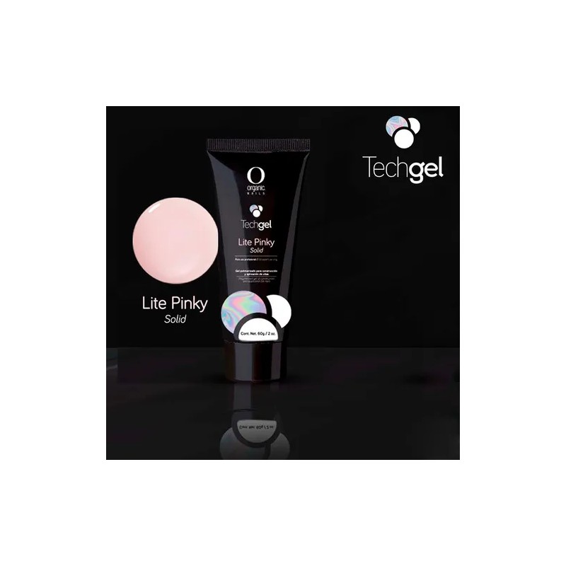 Polygel Lite Pinky Traslucido Organic Nails Techgel 60g Color Lite