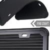 ZXFOOG Black License Plate Frame- Silicone License Plate Cover Holder