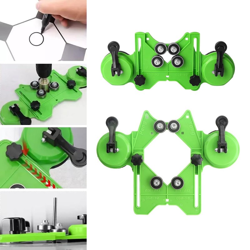 AIMALL 4-83MM Adjustable Diamond Drill Bit Guide with Suction Cups