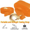 Seamander Boat Trailer Winch Strap with Hook,Heavy Duty Winch Strap