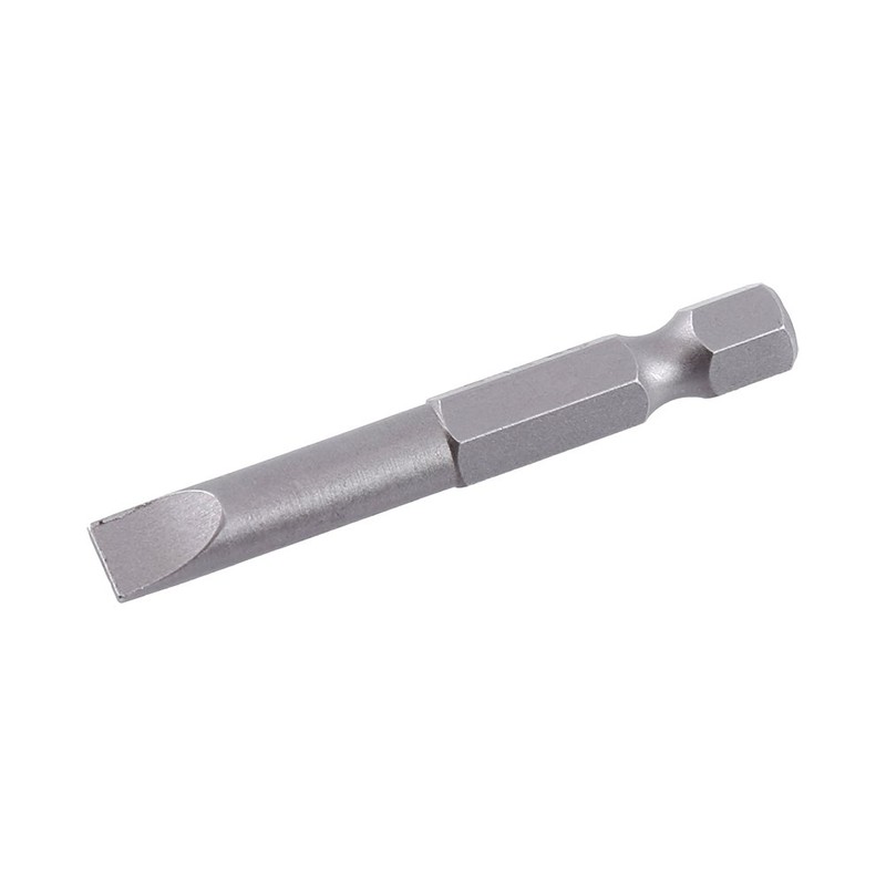 6Pcs Hexagonal Shank Slotted Screwdriver Drill Bit Alloy Flat Head