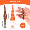 M35 Cobalt Step Drill Bit for Metal, HSS Spiral Step