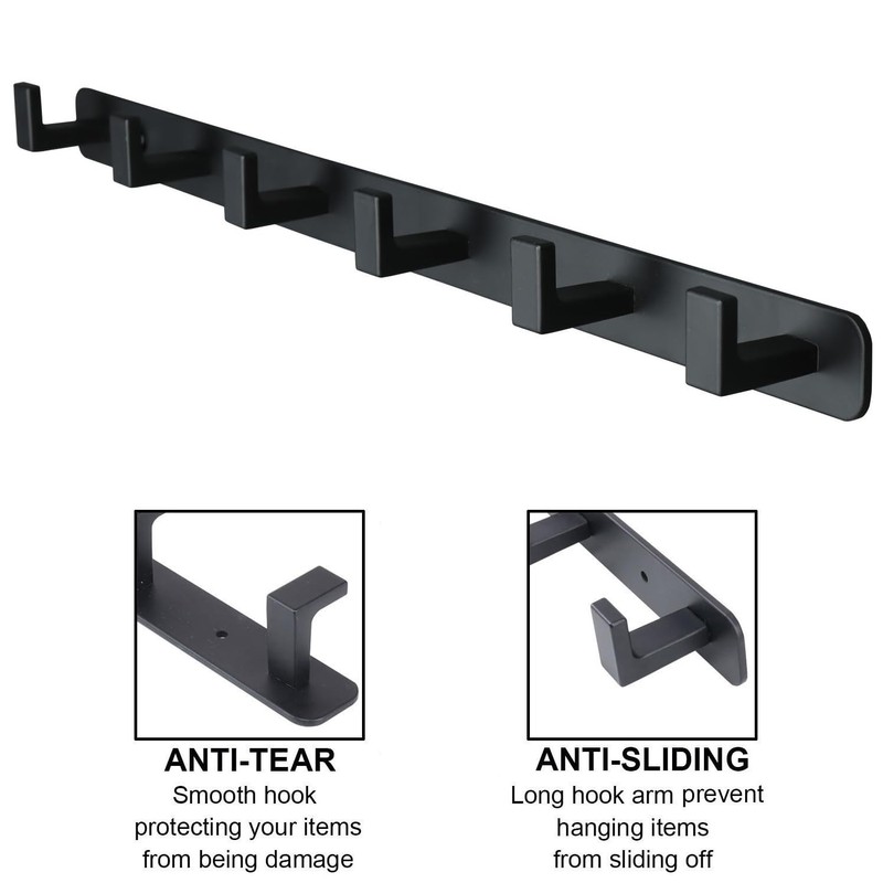 Vanloory Coat Rack, Heavy Duty Stainless Steel 6 Tri Coat