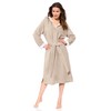 Morgenstern Women’s Bathrobe with Zip and Hood - m