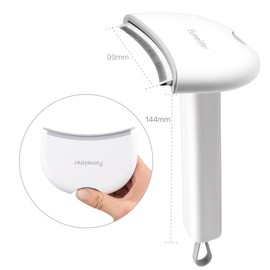 Fumeister Pet Undercoat Deshedding Tool for Dogs - Wide Curved Undercoat Brush for Effortless Pet Deshedding, Loose Hair Remover for Dogs & Cats (White)