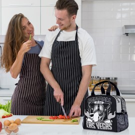 KETBLNB Gifts Fans for Las Vegas, Insulated Lunch Bag for Men and Women, Portable Football Lunch Box, Lunch Boxes with Adjustable Shoulder Straps
