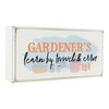 LEARN BY TROWEL AND ERROR GARDNERS GIFT IDEA WOODEN BLOCK