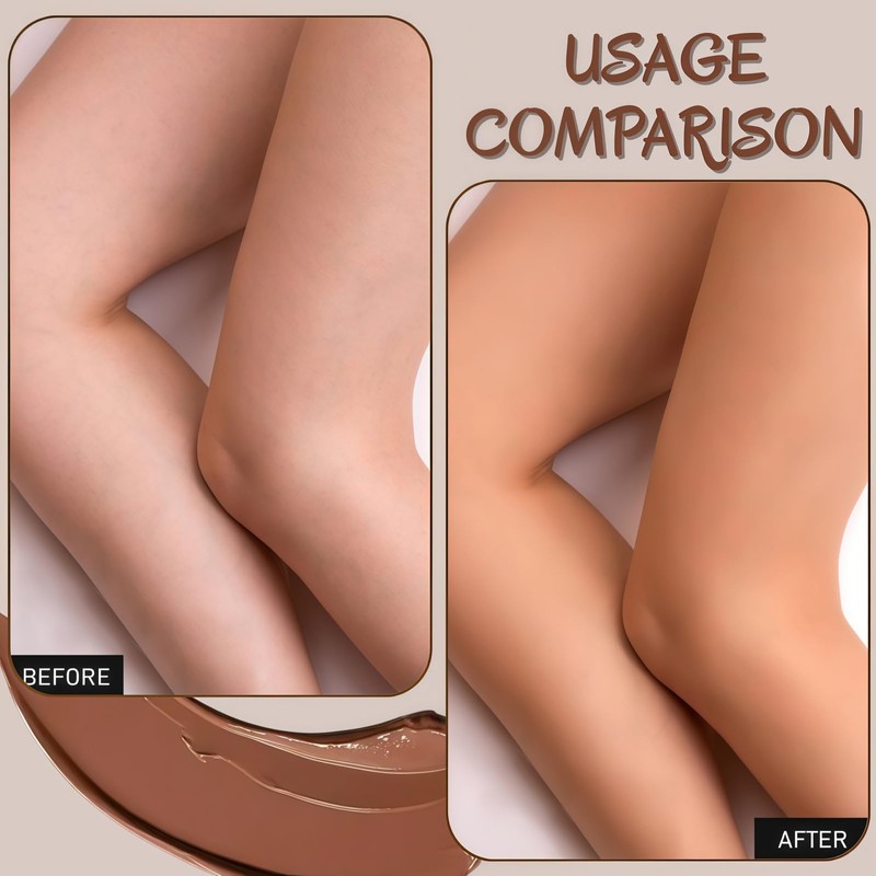 100ML Long Wear Waterproof Concealer,Leg Makeup Coverage,Waterproof Body Foundation&Bo-dy Concealer,Leg