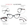 OLOMEE Reading Glasses for Women Cat Eye Ladies Readers +2.00