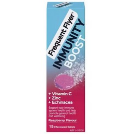 Frequent Flyer Health Boost Immune System Raspberry 15 Effervescent Tablets