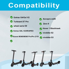 10X2.125 Inch Solid Tires for Electric Scooter,50/75-6.1 Replacement Wheel, 10X2.125 Rubber Tyre for Gotrax G4& Turboant X7 Pro& Hiboy S2/S2R Plus/ S2 MAX-Black(1pcs)