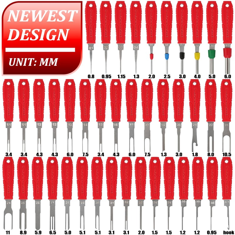 XLWJBES Terminal Removal Tool Kit - 41pcs Electrical Pin Removal